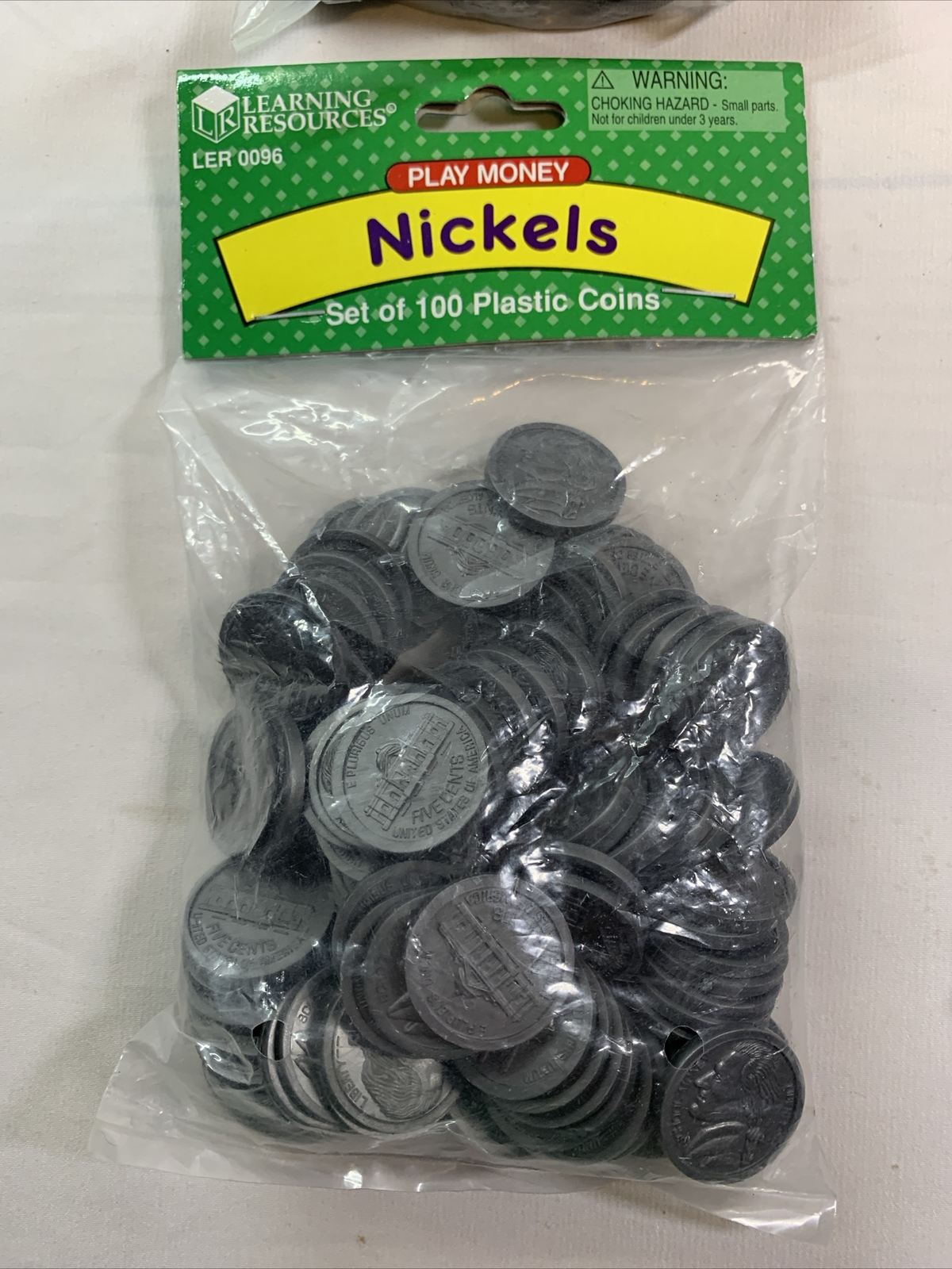 Learning Resources Play Money Coins: Quarters, Dimes, Nickels, Pennies Lot New
