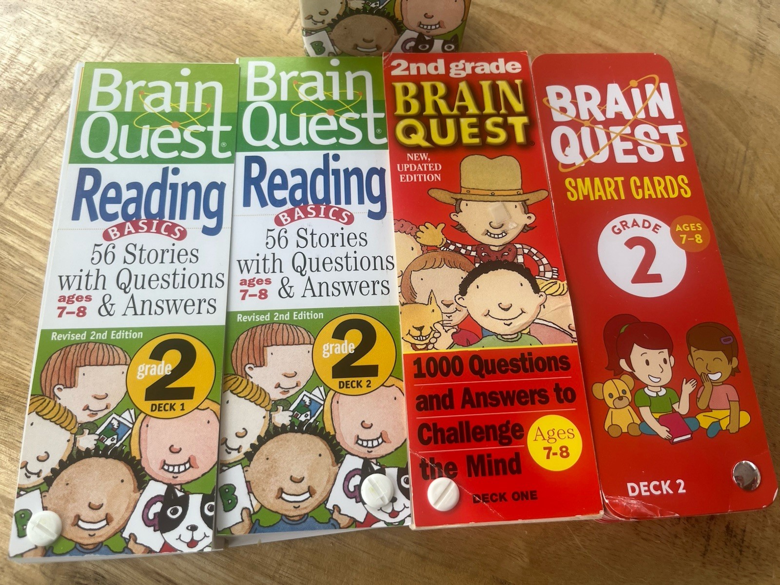 Brain Quest Lot Of 4 Question Books Decks 2nd Grade 7-8 Years
