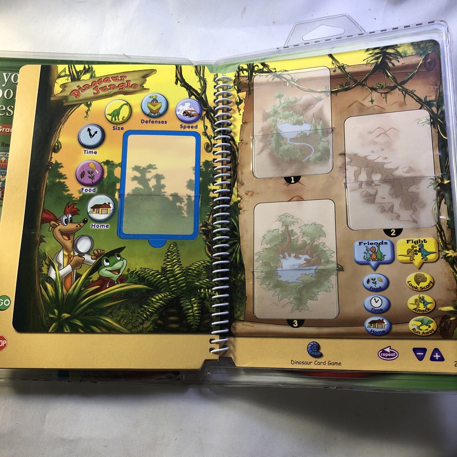 Lot Of 2 LeapFrog LeapPad Leap and the Lost Dinosaur Finding Nemo 1st Grade/115j
