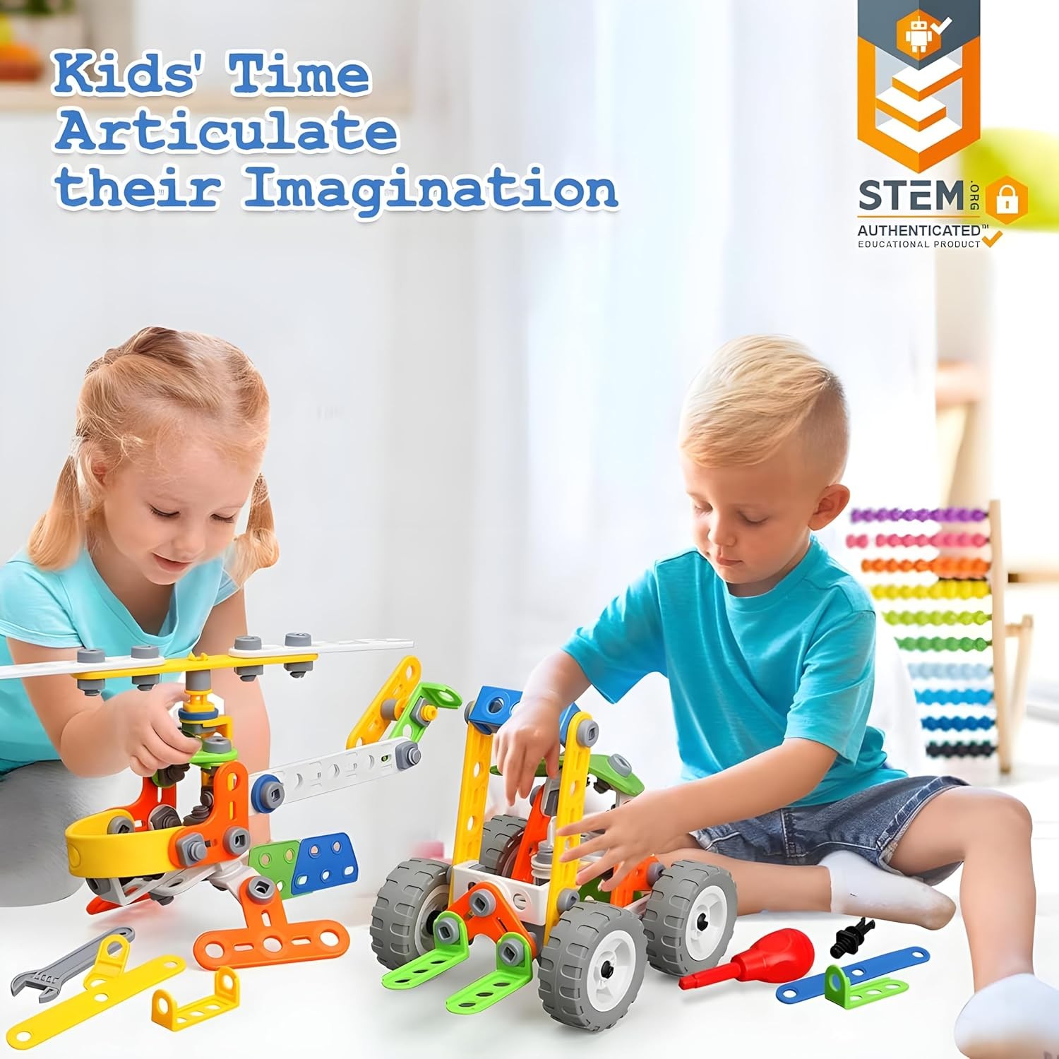STEM Toys for Kids 4–8 175PCS Building Kit Educational Gift Construction Set