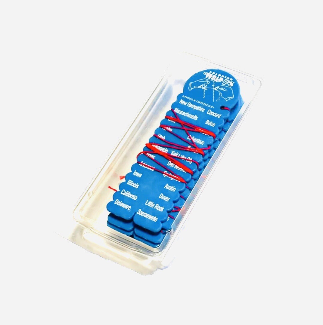 Learning Wrap Ups U.S. State Capitals & Abbreviations Set of 10 Self Correcting