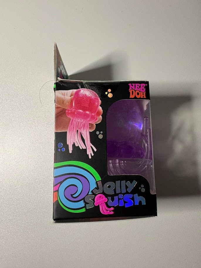 NEW Nee Doh Jelly Squish AUTHENTIC Purple Jellyfish Squeeze Toy Schylling