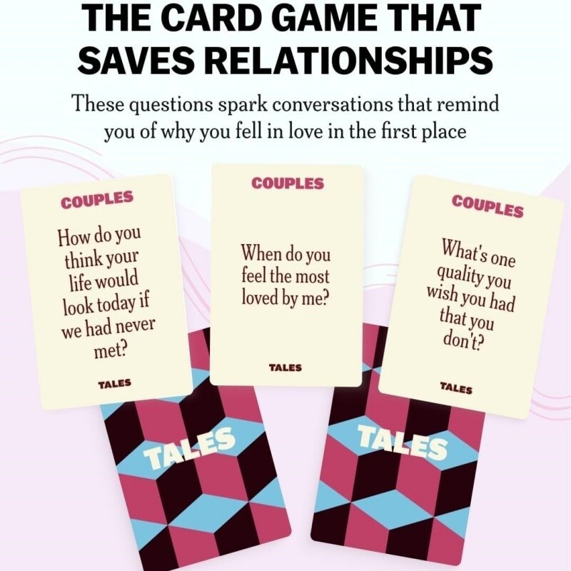 Tales Conversation Starter Cards Card Game For Family/Couples/Life story Edition