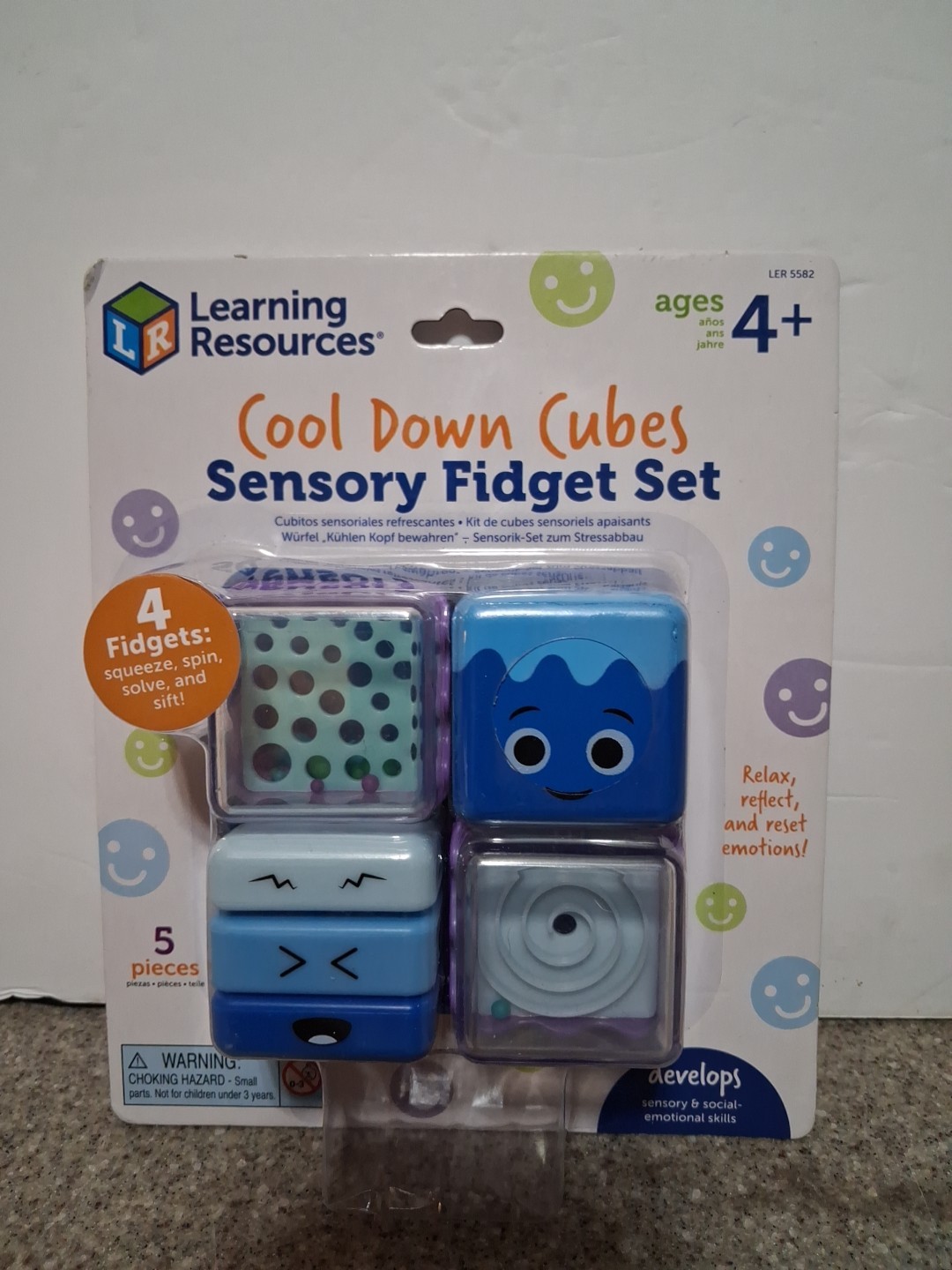Cool Down Cubes Sensory Fidget Set Learning Resources