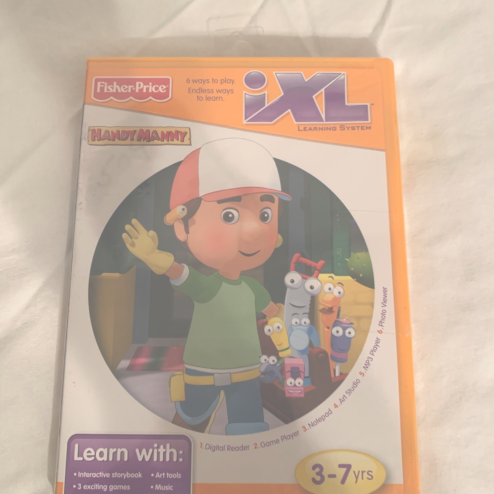 Kids fisher Price Handy Manny 1XL Learing System 6 Ways To Learn Ages 3-7 New