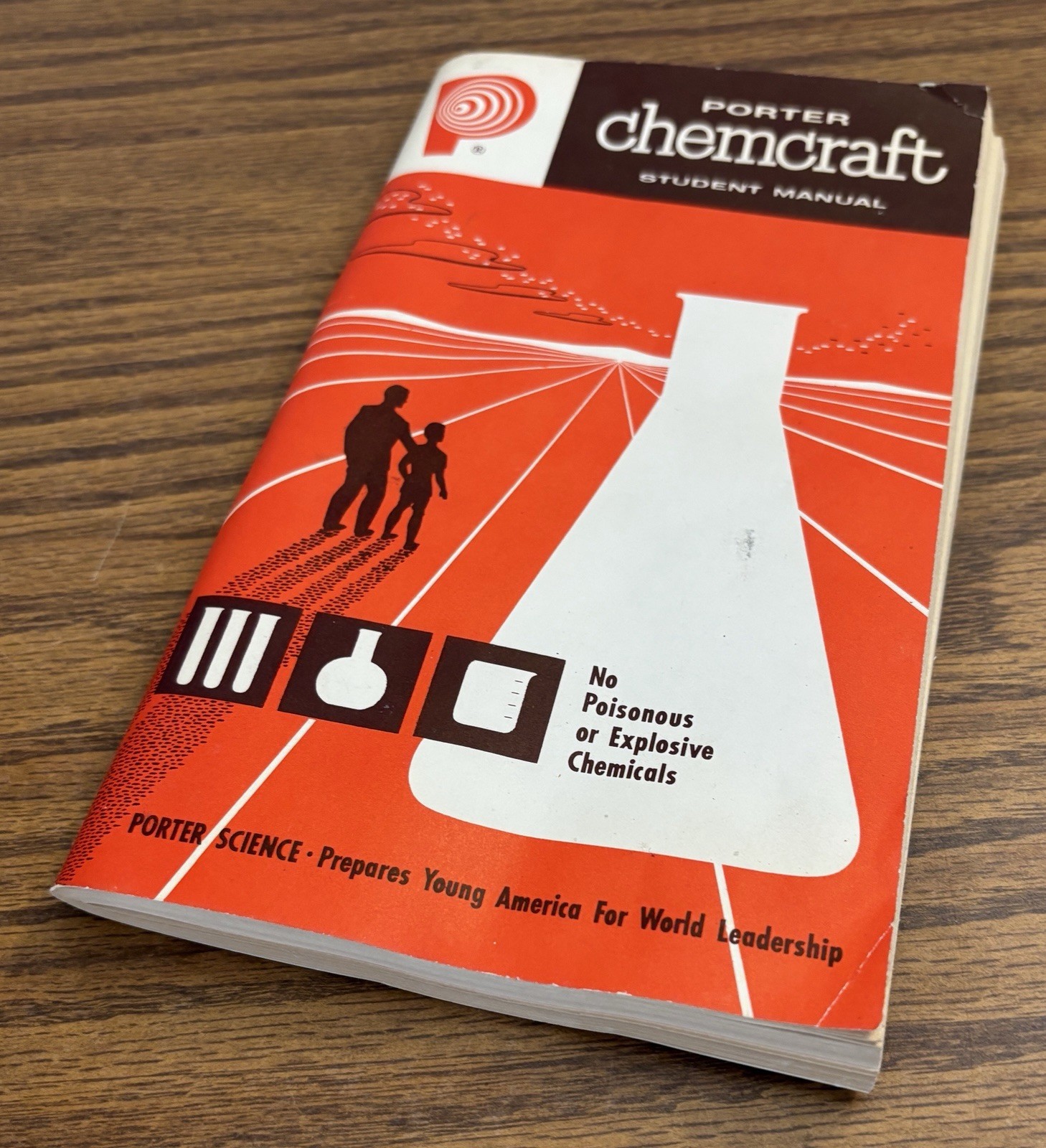 PORTER SCIENCE Chemcraft #608 Chemistry Lab c. 1958 w/ Manual 415 Experiments