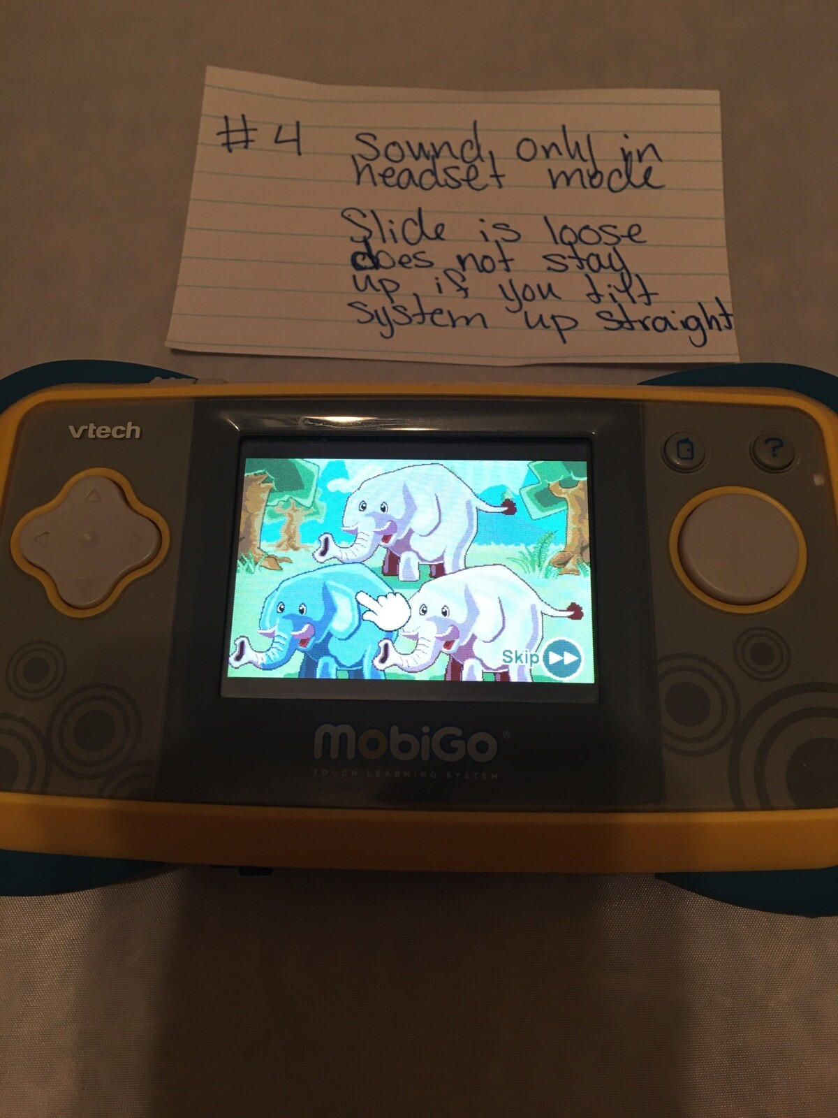 VTech MobiGo Touch Learning System Youth Educational #4 READ important