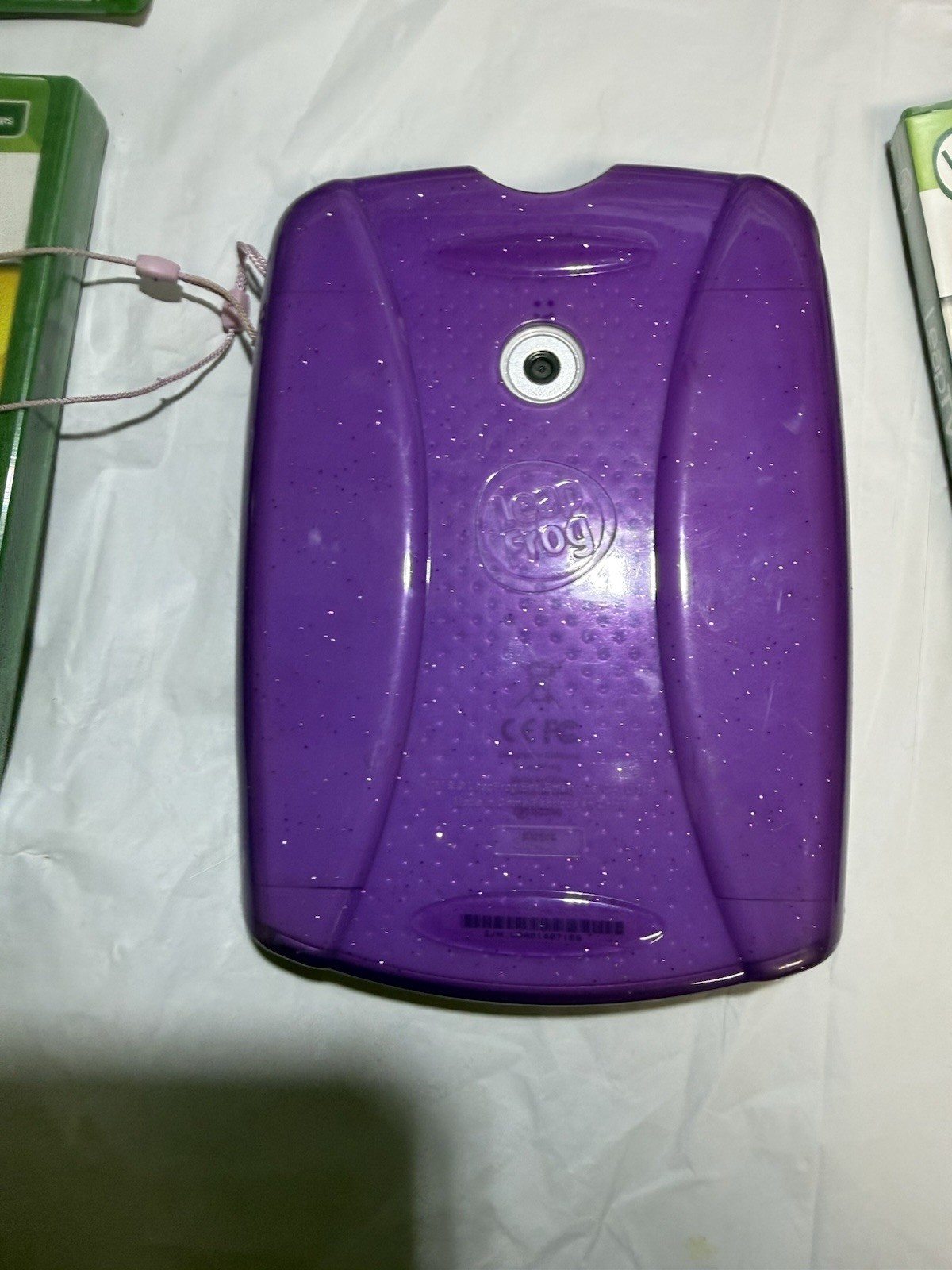 LeapFrog Leap Pad 2 Kids Tablet, Purple Carrying Case, 6 New Games Lot Working