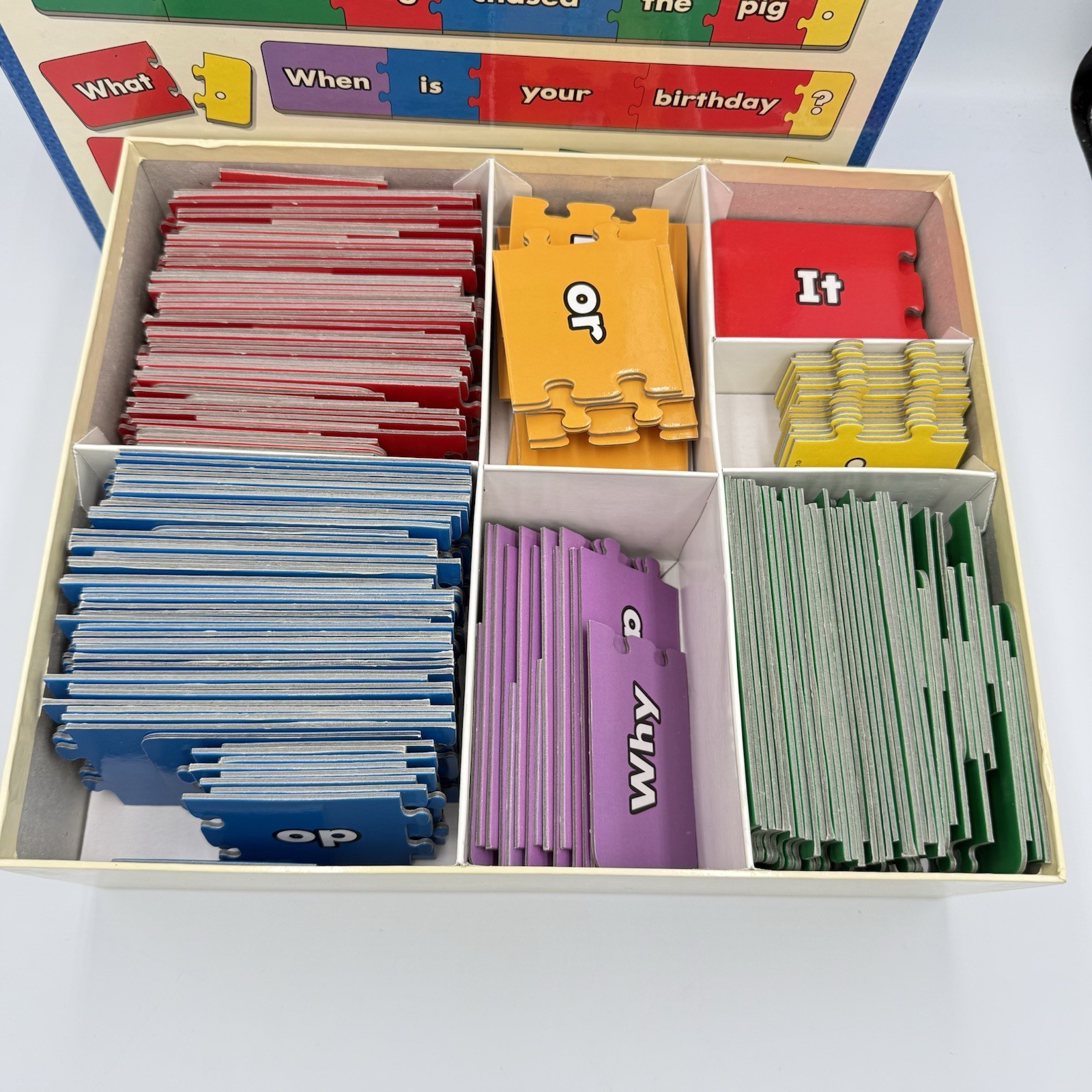 Vintage Lakeshore Learning Sentence Puzzles RR511 Grammar Parts Speech 200 pcs