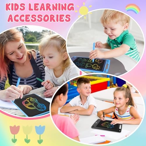 12 Pack LCD Writing Tablet for Kids Colorful Drawing Board with One 6.5 inch