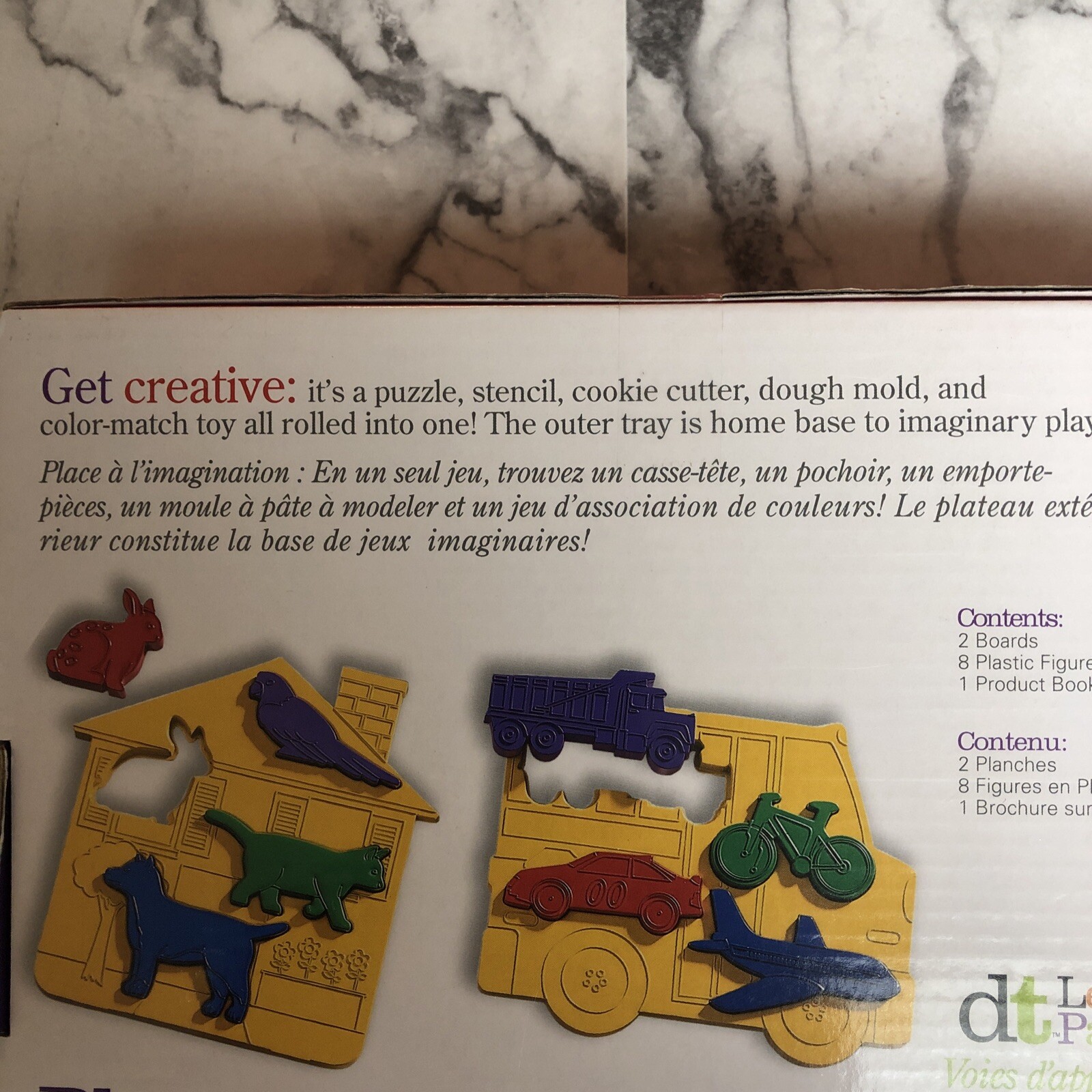Discovery Toys Place & Trace Puzzle Stencil Shapes Set Educational Model 1987
