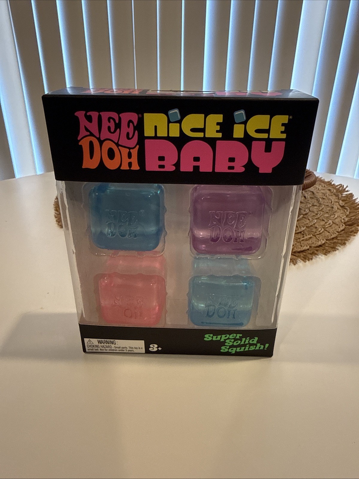 🔥NeeDoh Nice ICE Baby 4 pack, Set of 4 Nee Doh Mini Nice Cube BRAND NEW SEALED