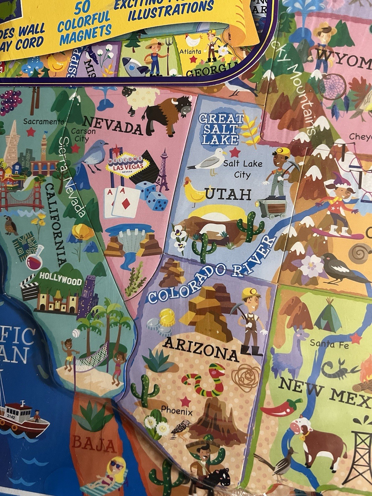 T.S. Shure UNITED STATES of AMERICA MAP-Learning Activity-HOMESCHOOL/School Aid