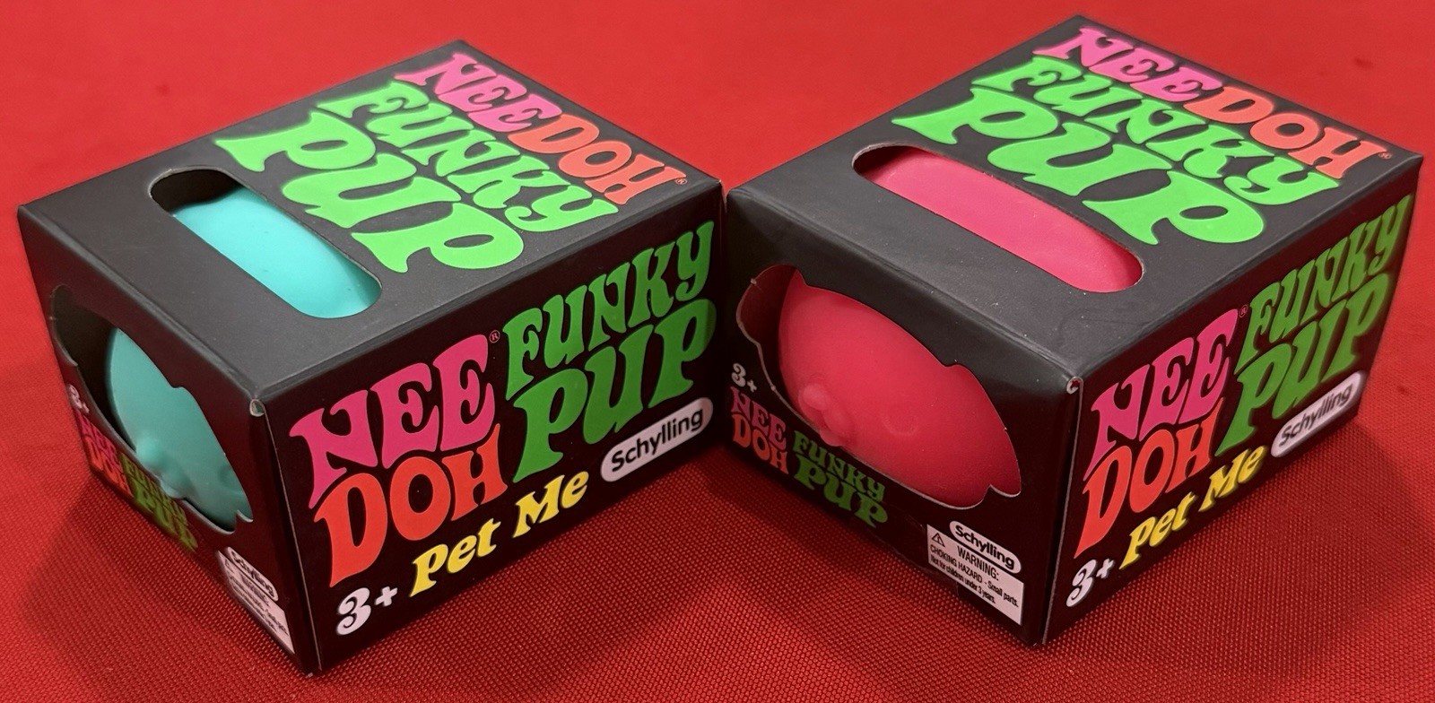 Schylling NeeDoh Funky Pup Squishy Squeeze Toys 2-Pack