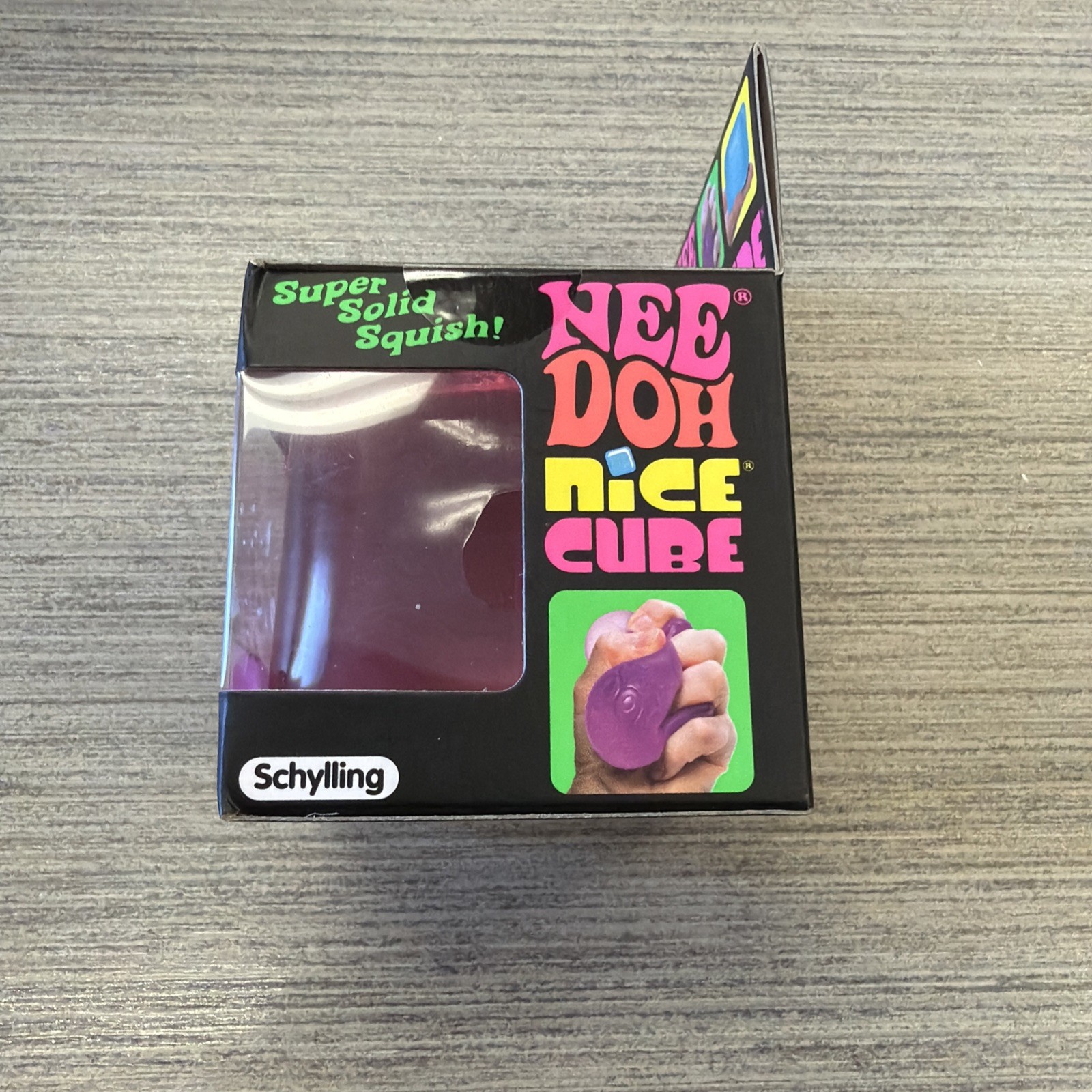 Nee Doh Nice Cube Pink Ice Super Solid Squish Authentic NEW, Fidget