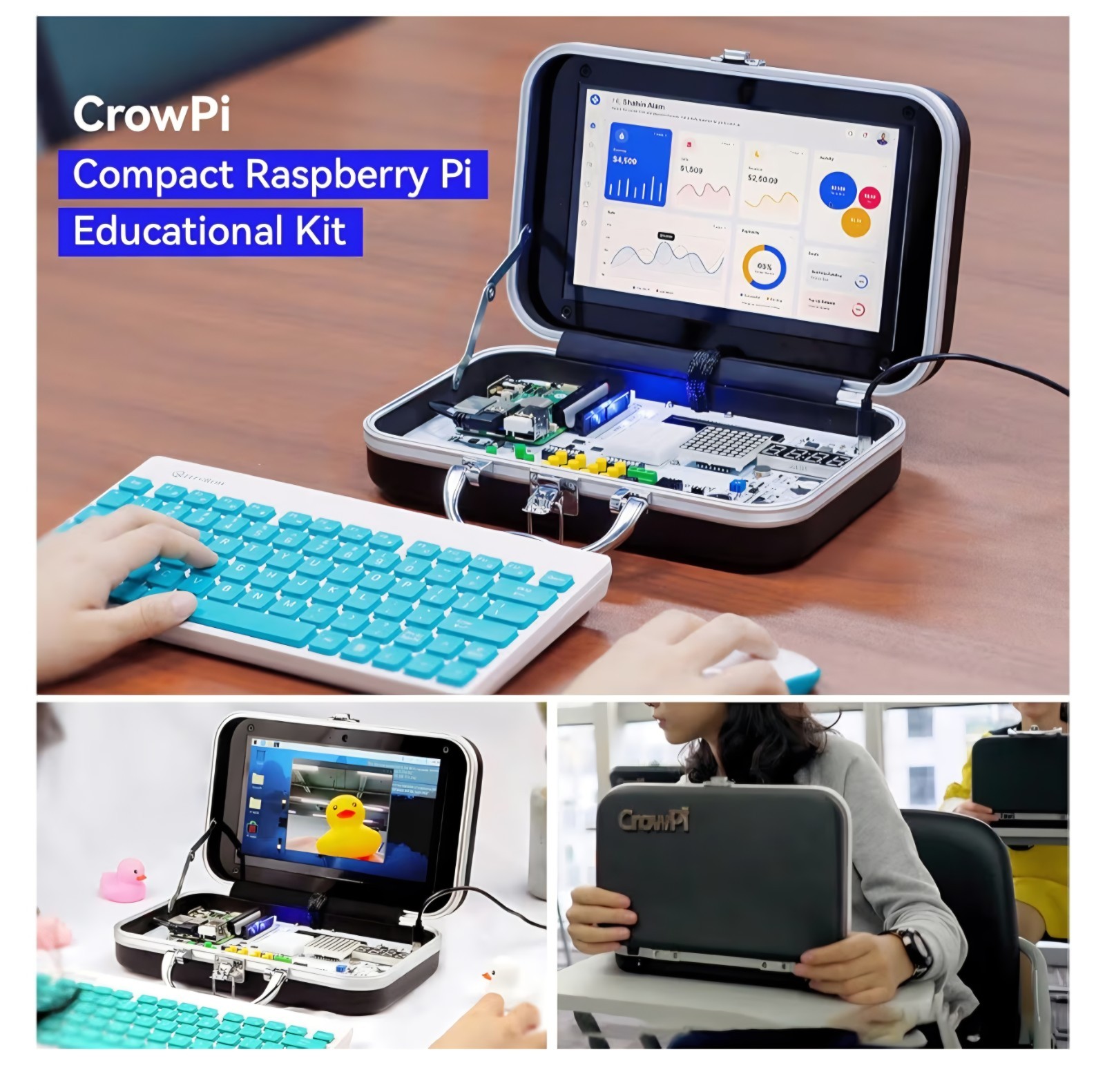 ELECROW for Raspberry Pi 5 Kit, with Pi 5 Single Board Computer, Crowpi Pi 5 …