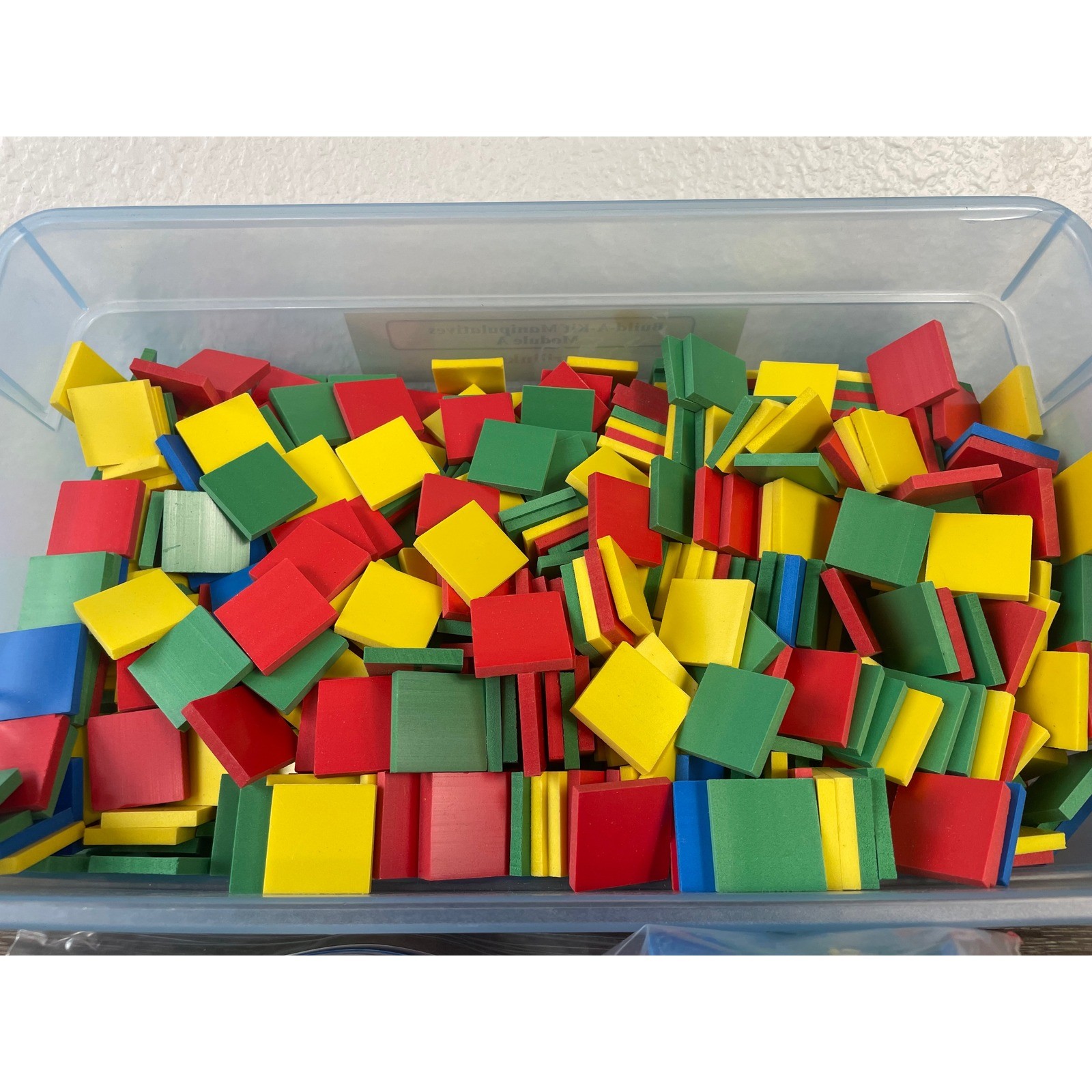 Harcourt Brace Attrilinks Math Manipulatives Kit Color Tiles Elementary Set