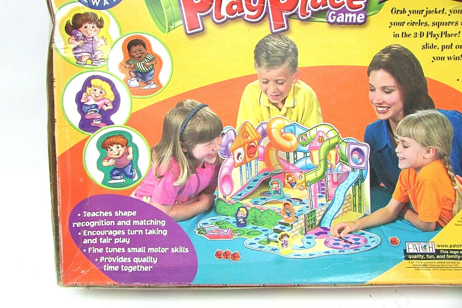 McDonald’s PlayPlace Game 2001 NEW Learning Teaching Game Patch Brand Ages 3 Up