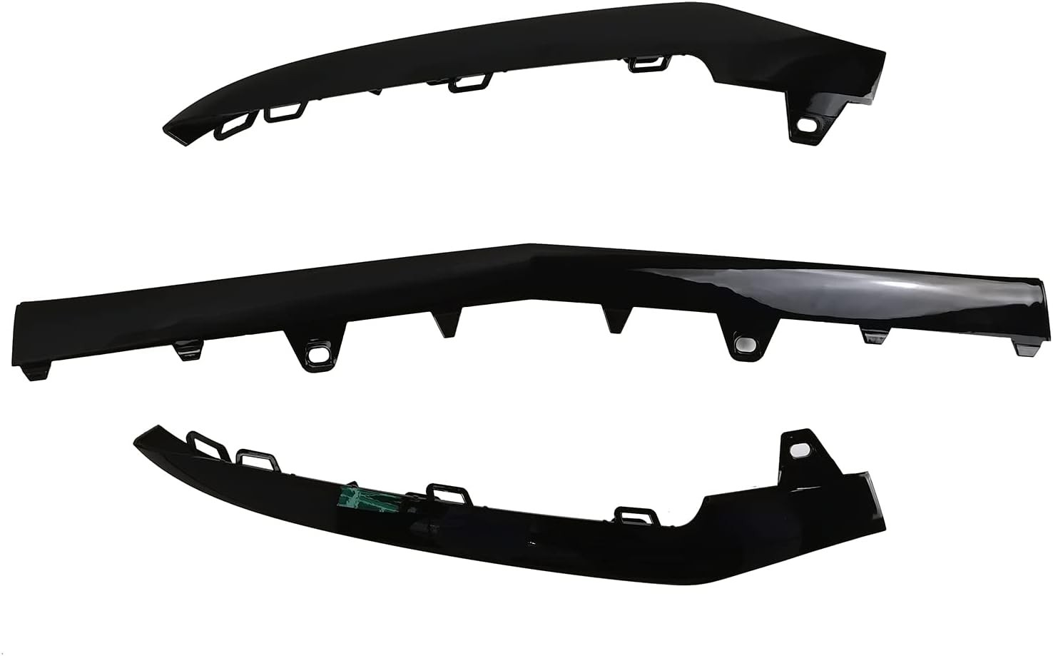 3 X Front Bumper Cover Lower Grille Trim Molding fit for 2014-2016 Mercedes E…