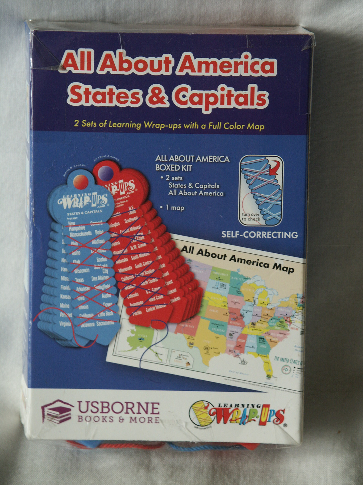 Usborne Learning Wrap-Ups All About America and States & Capitals Plus Map