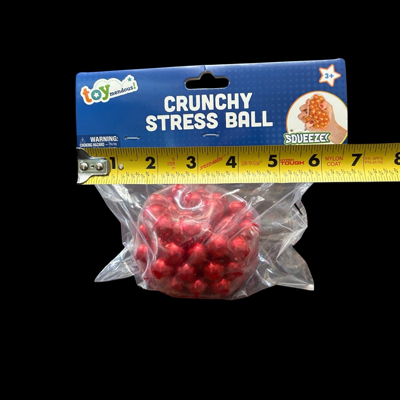 Stress Relief Ball Squeeze Squish Sensory Fidget Toy Tactile Play Red Pearls New