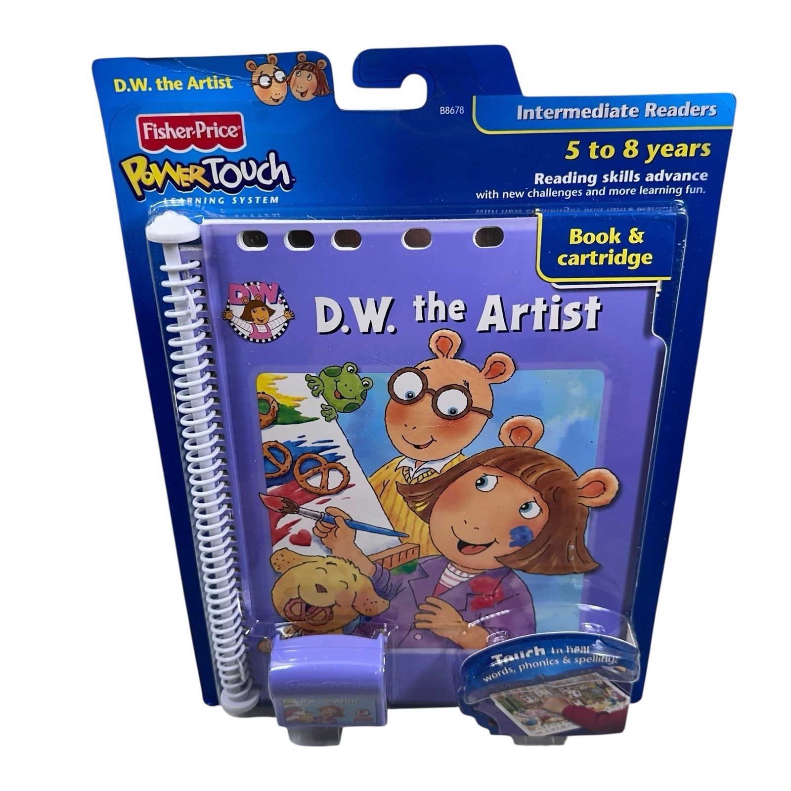 Fisher Price Power Touch Arthur D.W. The Artist Book and Cartridge New Sealed