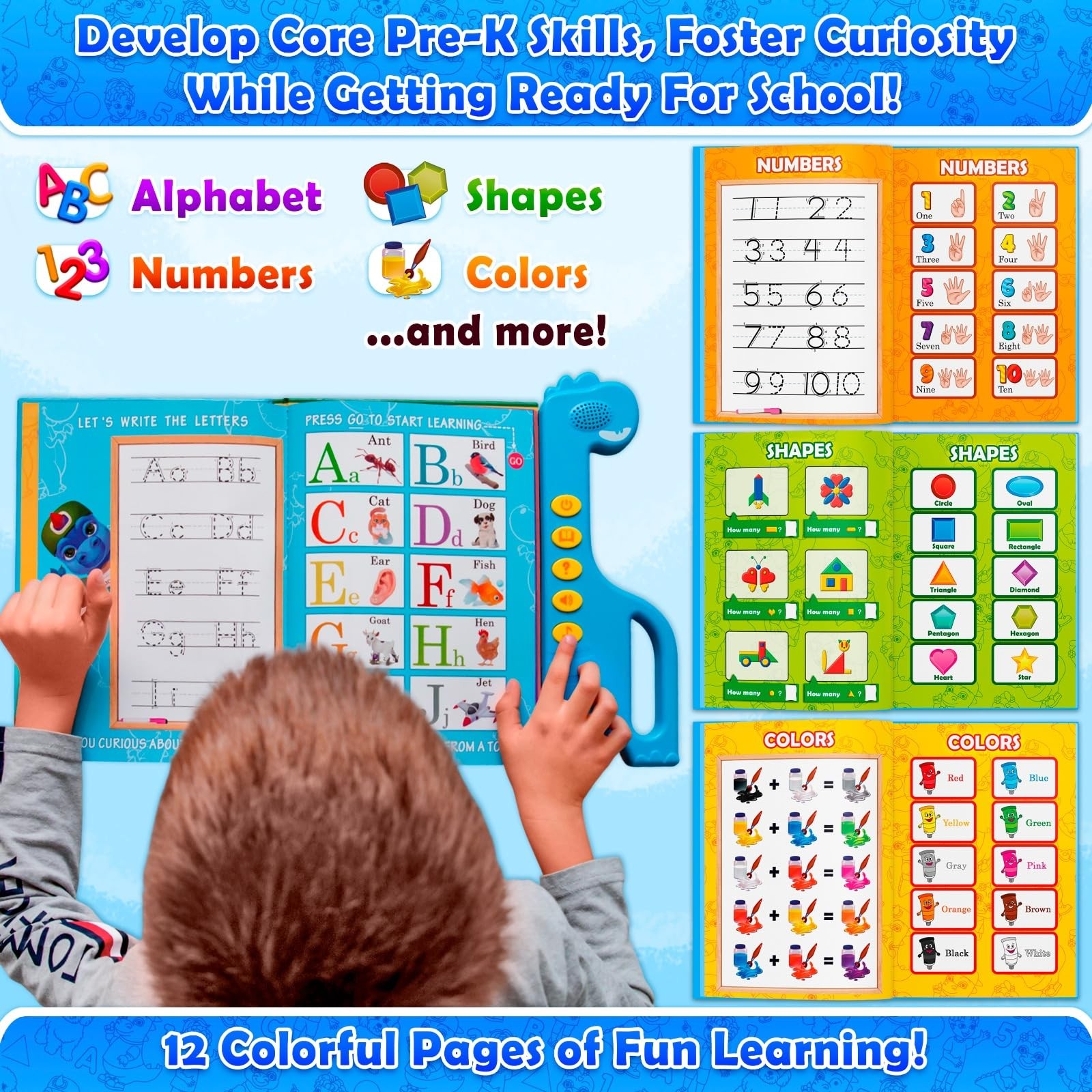 ABC Learning for Toddlers | Learning Resources | English & Spanish Sound Book…