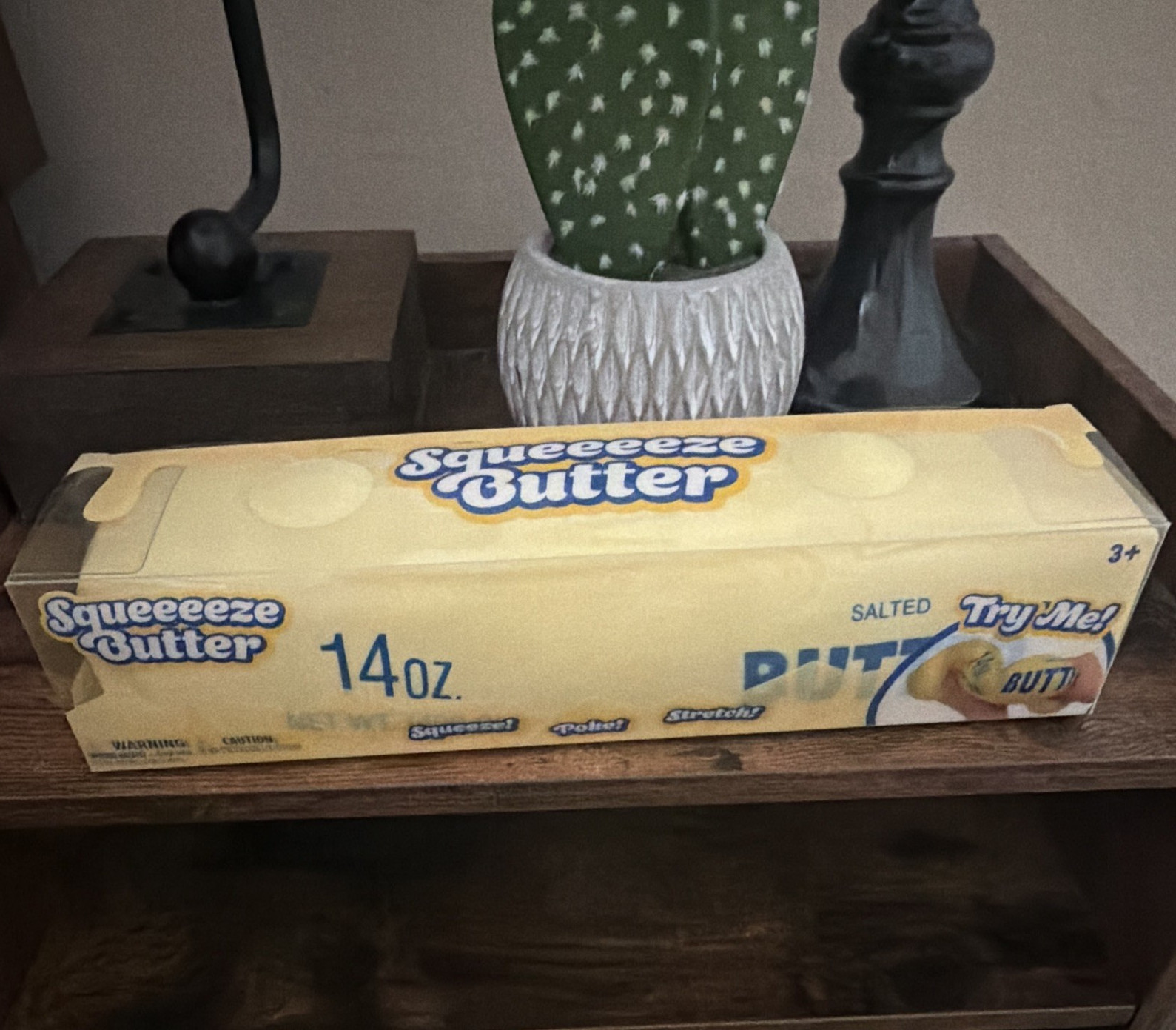 Giggle Zone Squeeeeze Butter 14 oz Tactile Squeeze Toy Sunny Days Toy