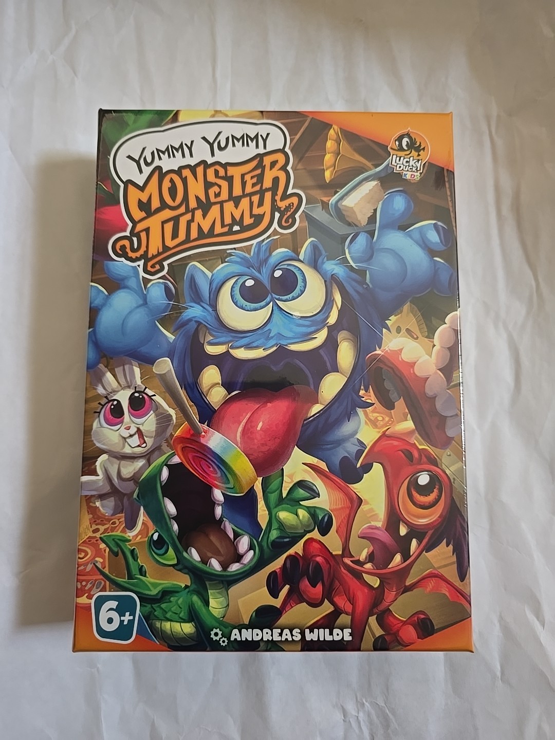 New Yummy Yummy Monster Tummy – Hybrid Card & App Game – Ages 6+, 2–4 Players