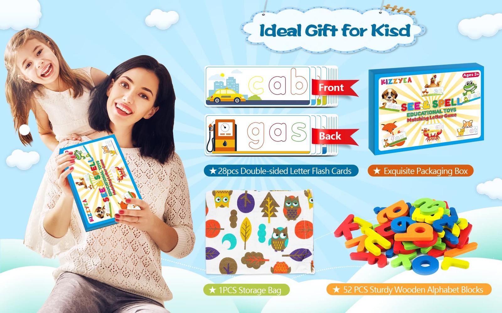 Learning Educational Toys for 2 3 4 5 6 Years Old Boys Small, Multicolor