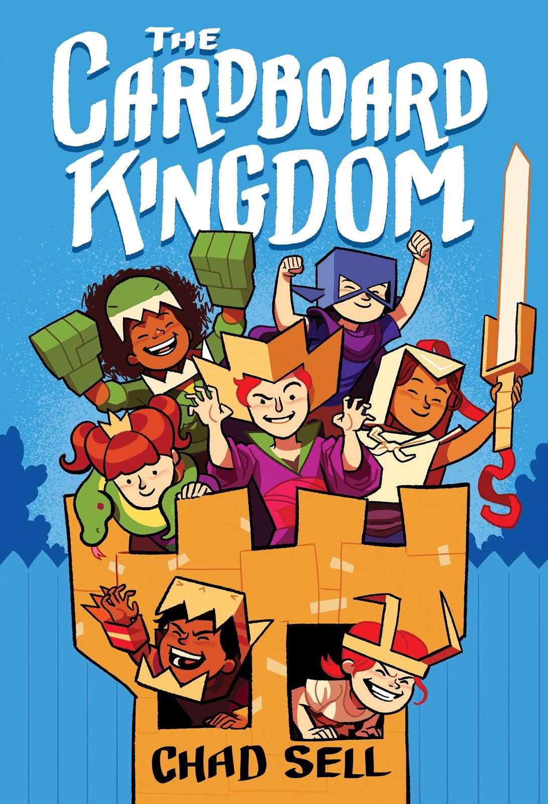 The Cardboard Kingdom: (A Graphic Novel) Sky/Pale blue