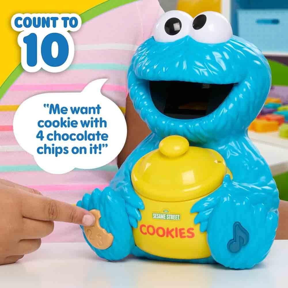 Sesame Street Cookie’s Counting Jar, 12-Pieces, 20+ Medium, Multicolor