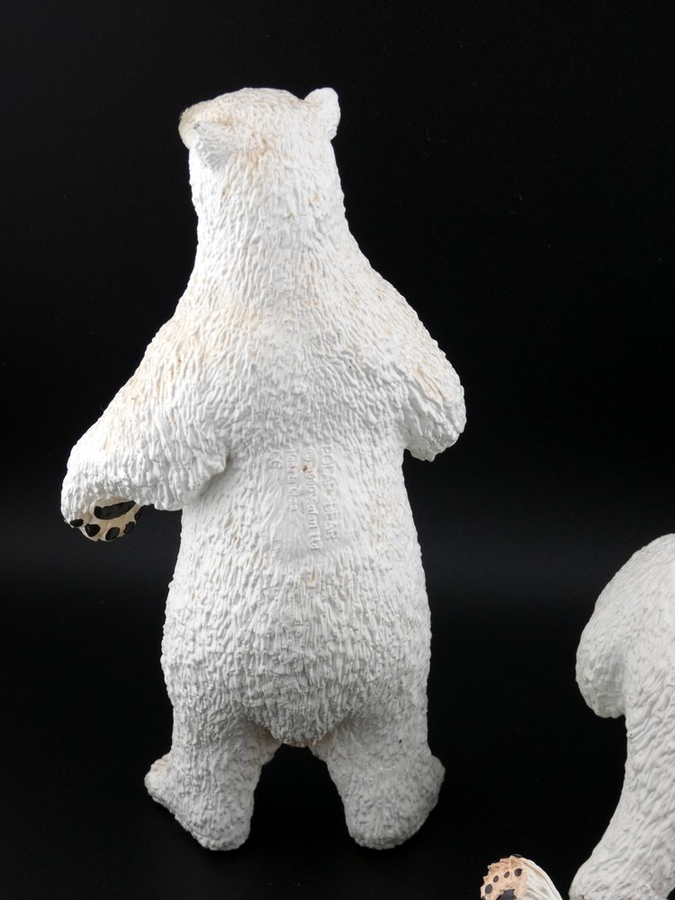 Vintage The Vanishing Wild Collection Polar Bear Set 1990 Safari Ltd