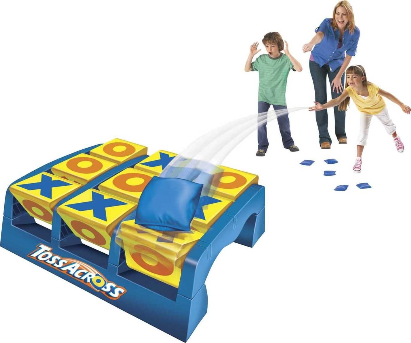Toss Across Game, Beanbag Tic Tac Toe for 2 to 4 Players Ages 5 Years and Older