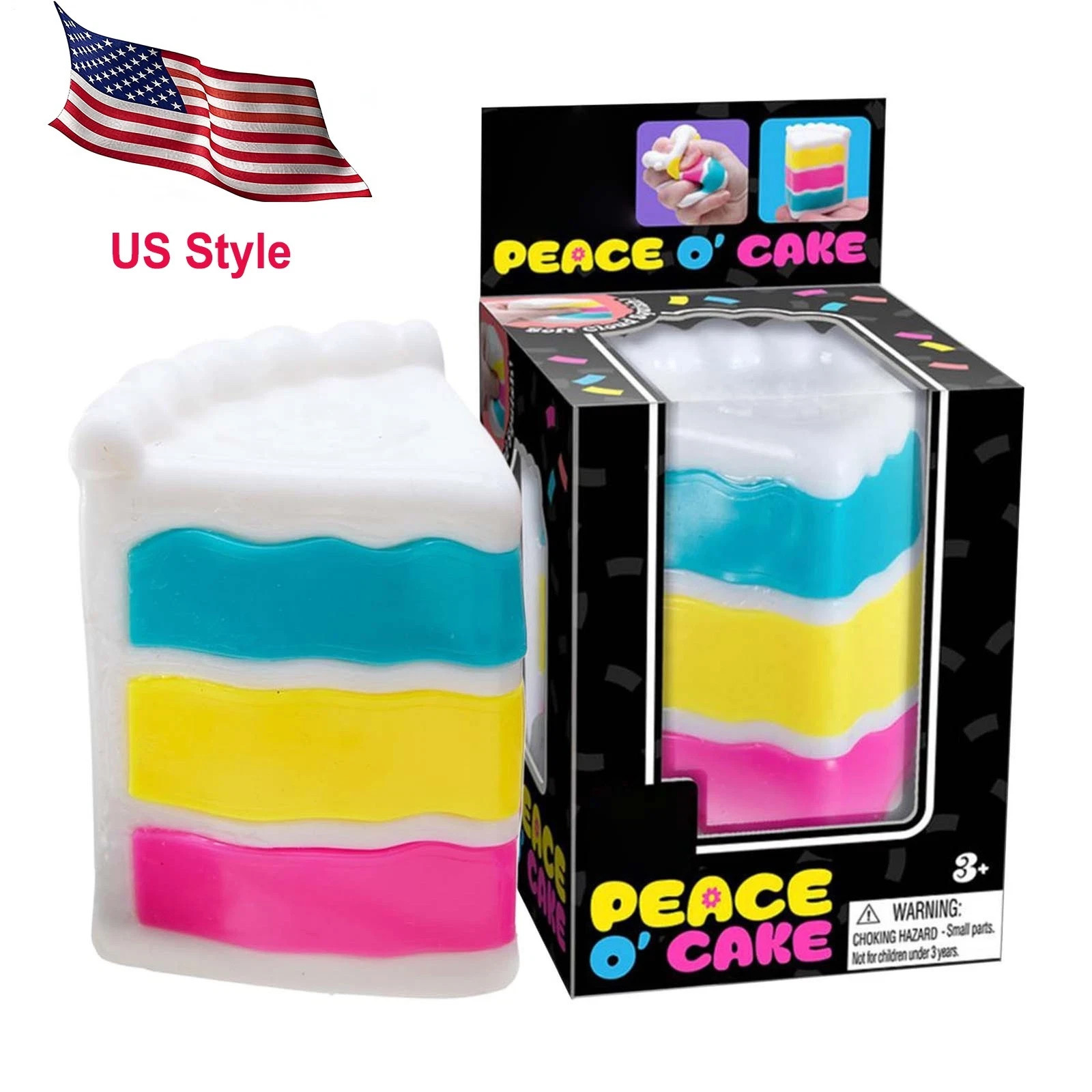 ULTRA RARE 🎂 Peace O’Cake Limited Edition Sensory Squeeze Toy For Ages 3 And Up