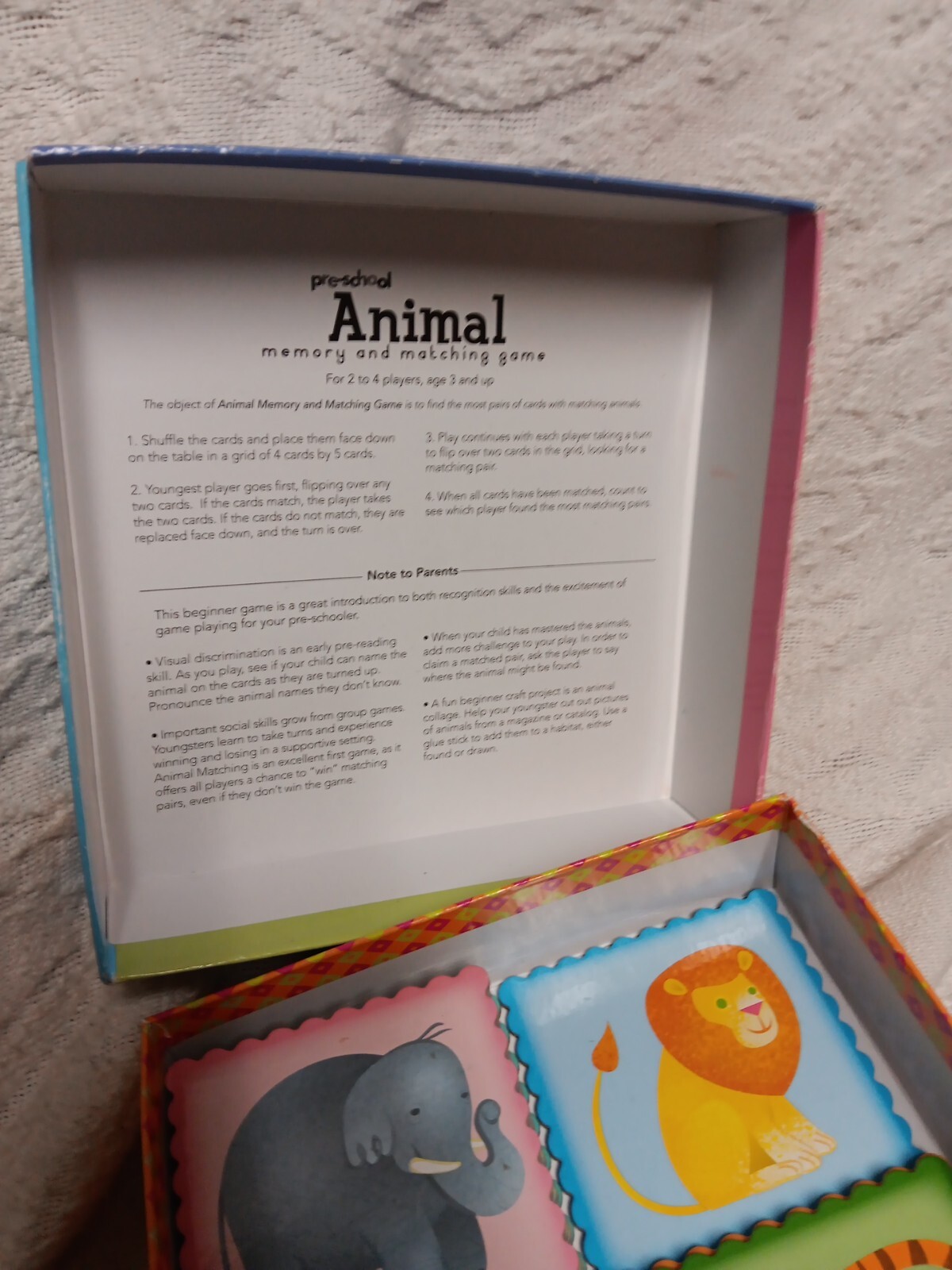 Eeboo Animal Memory And Matching Game Preschool Complete 2017 Rare Kids Game