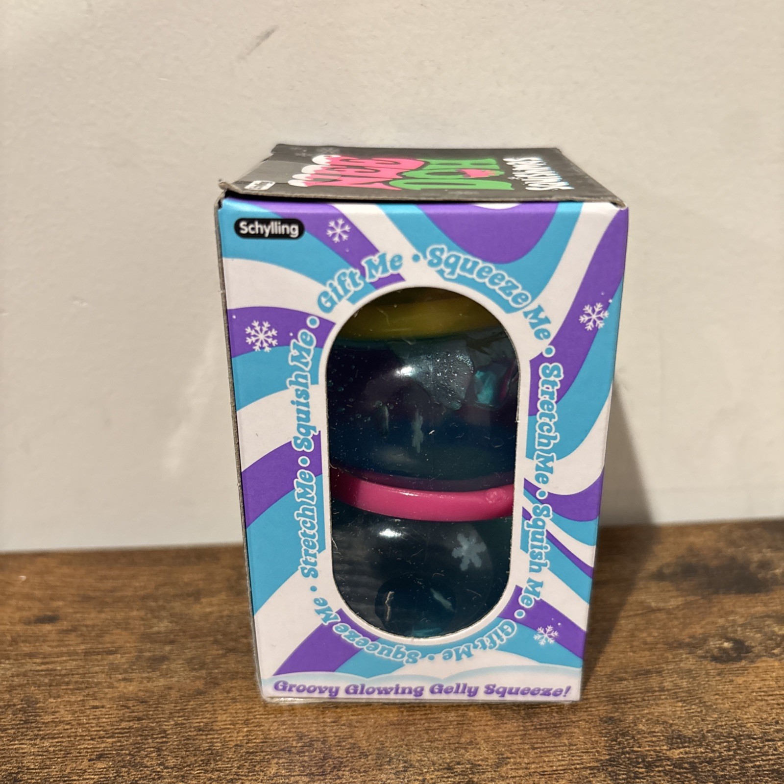NeeDoh Groovy The Glowman Blue Pink Snowman Squishmas Nee Doh Tiktok Authentic