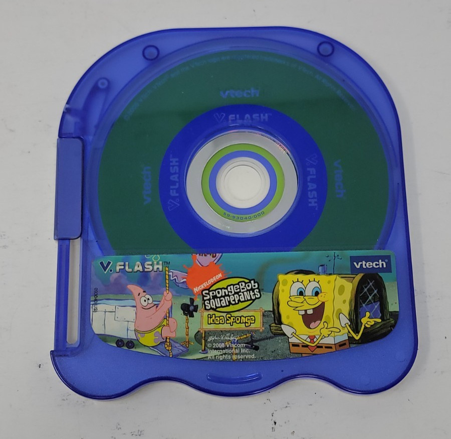 VTech V.Flash Game Sponge Bob Squarepants (In Fair Preowned Condition).