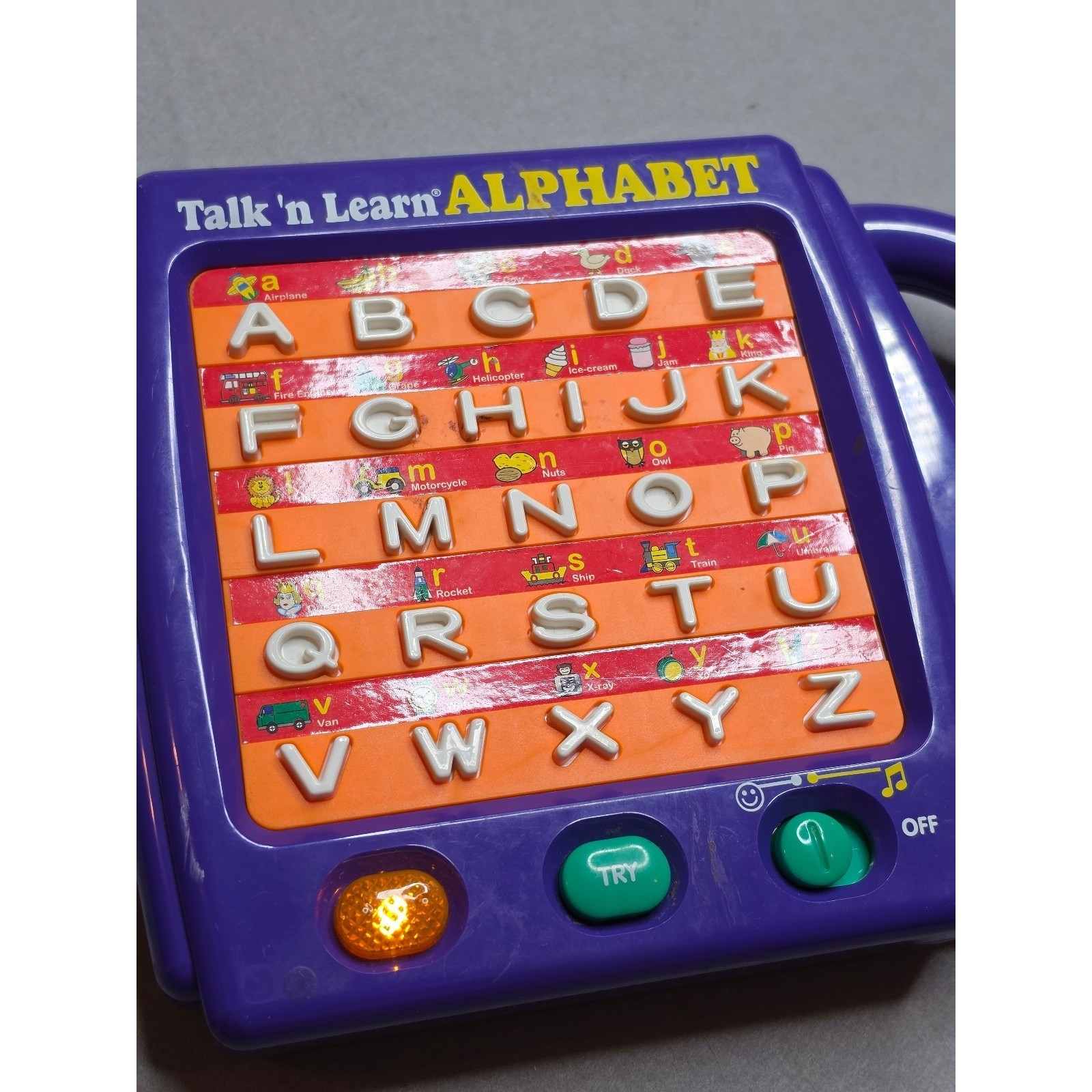 Vintage Scientific Toys Talk ‘n Learn Alphabet Interactive Toy Purple Portable