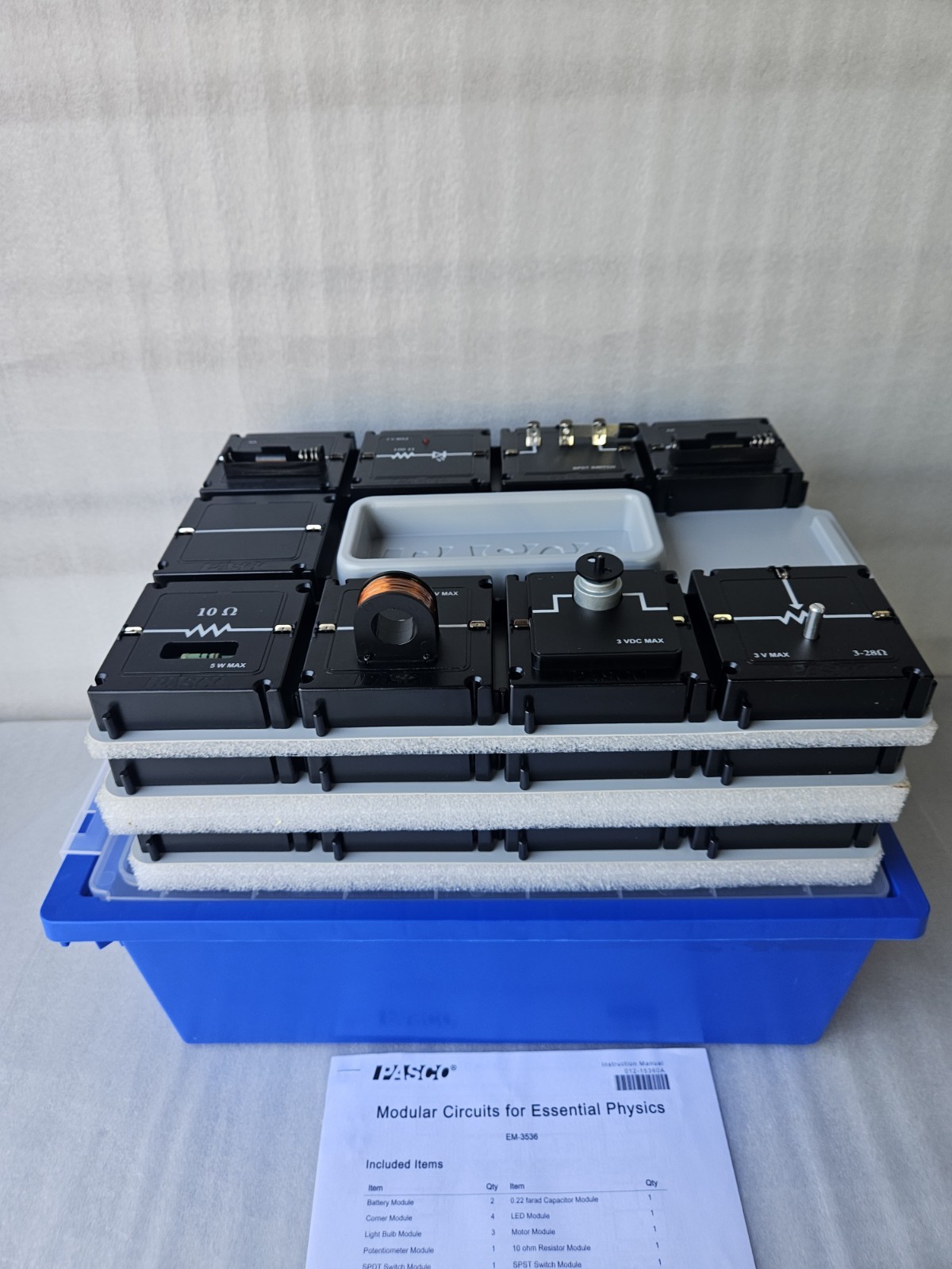 Pasco Modular Circuits Standard Kit EM-3536 For Essential Physics