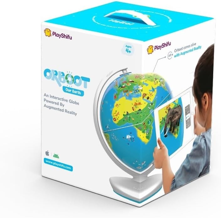 Play Globe for Kids– Orboot Earth: Interactive Kids Globe with 1000+ Facts on…