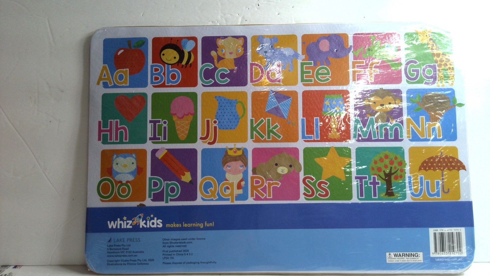 Whiz Kids Placemats Alphabet & Numbers 2 Pack Educational Kids Learning Set New
