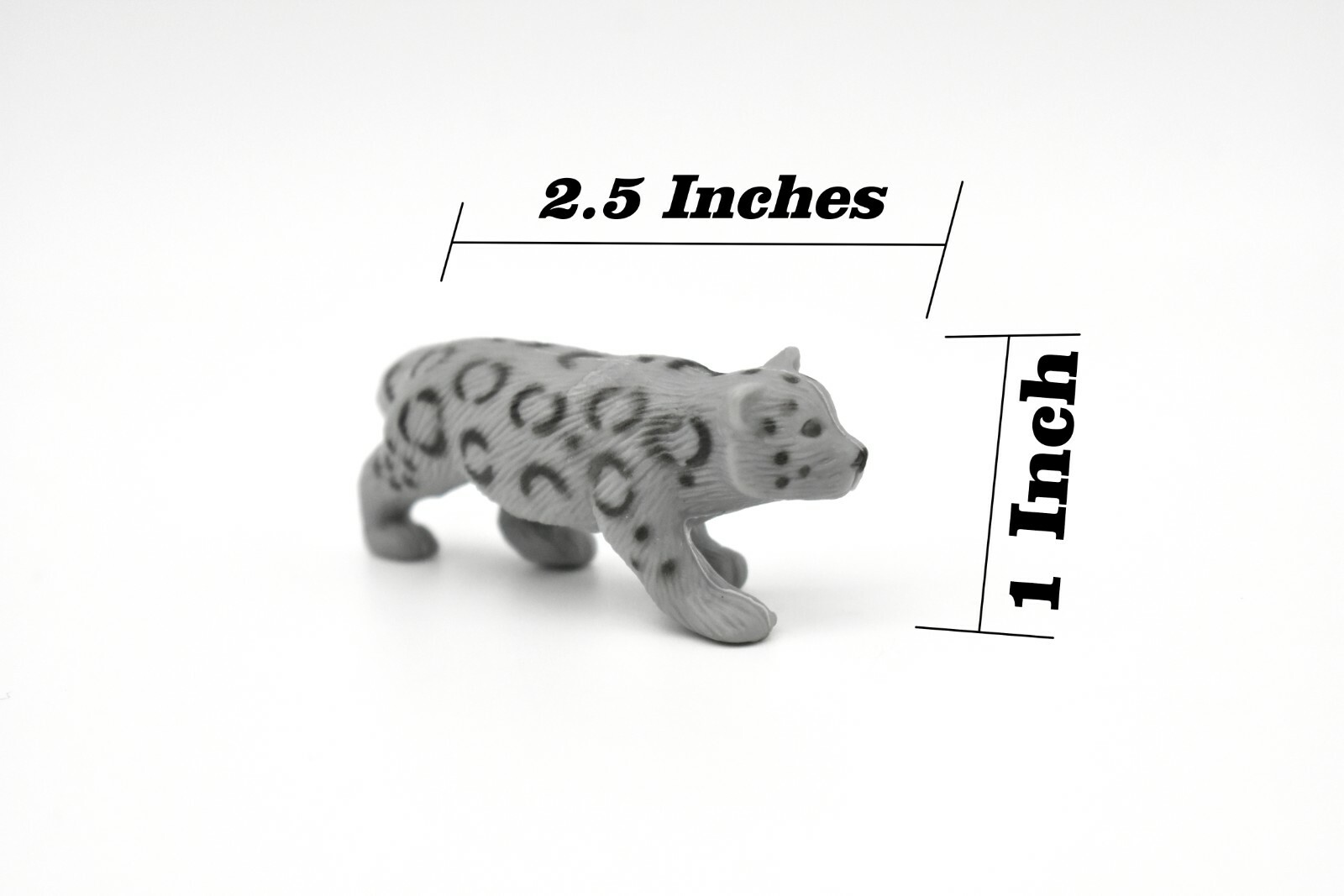 Leopard Cub, Snow, ~ Plastic Replica 2 1/2″ ~ F242-B206