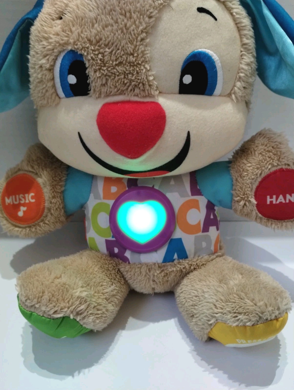 Fisher Price Smart Stages Talking Teddy Bear Interactive Plush Toy Works Sounds