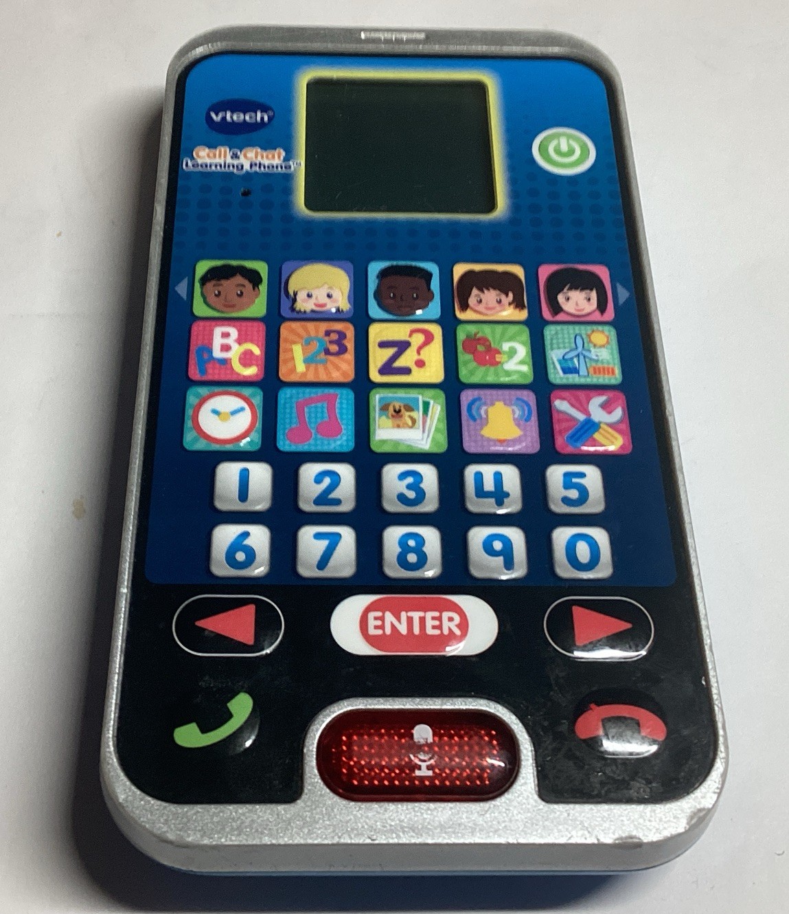 VTech Call & Chat Learning Phone Toy – 6” x 3” – Lights & Sounds – Tested Works