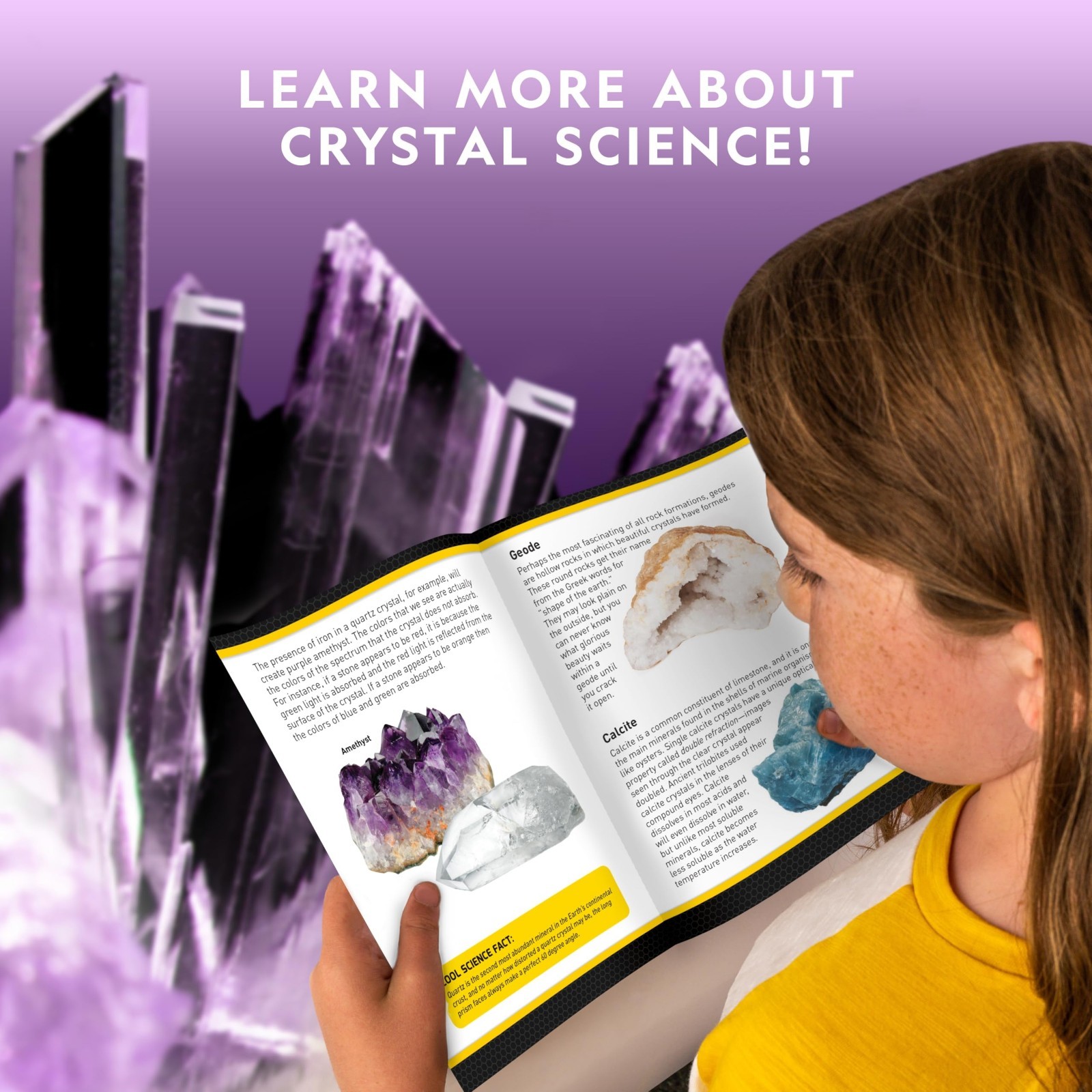 Crystal Growing Kit for Kids – Grow 6 Colorful Crystals, Science Experiment Gift