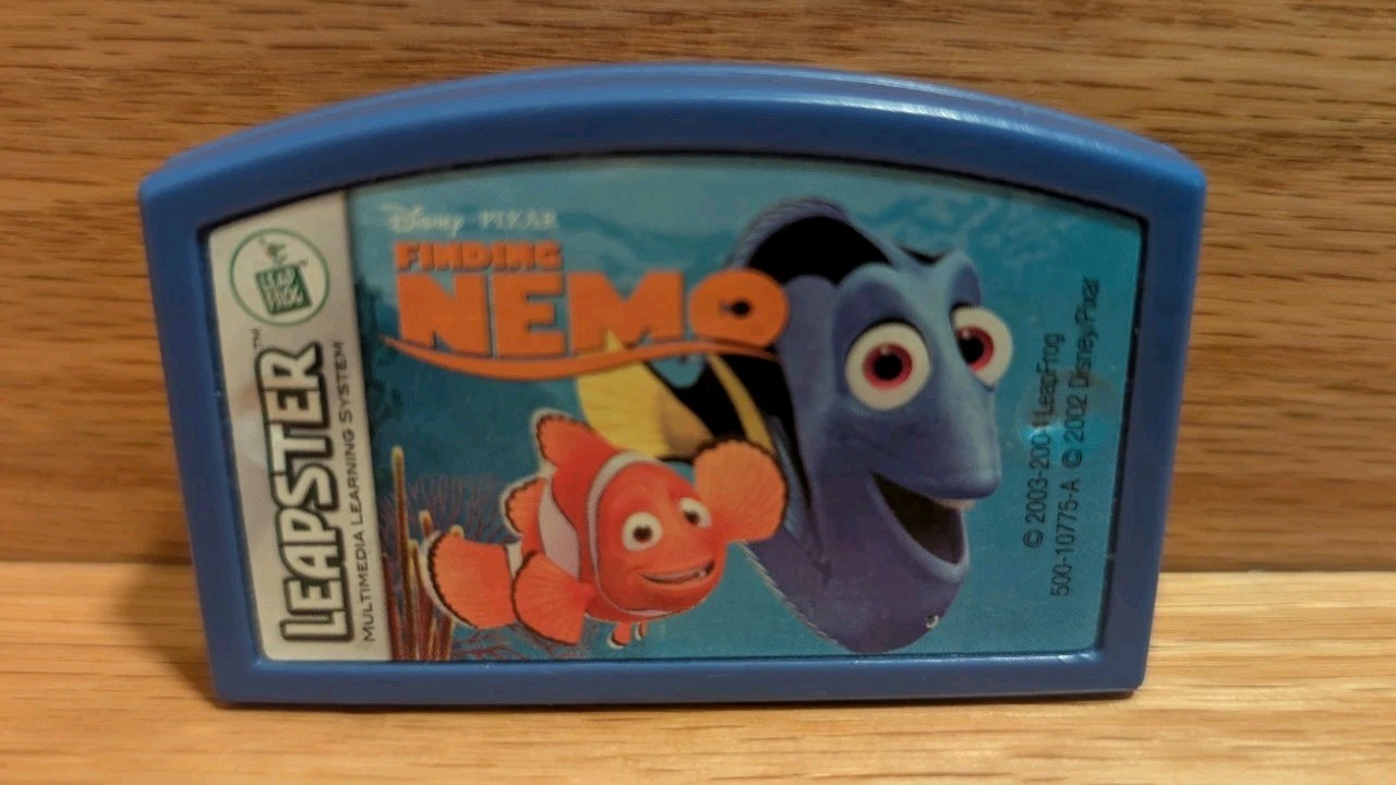 Leapfrog Leapster Disney Pixar Finding Nemo Learning Game Cartridge Excellent