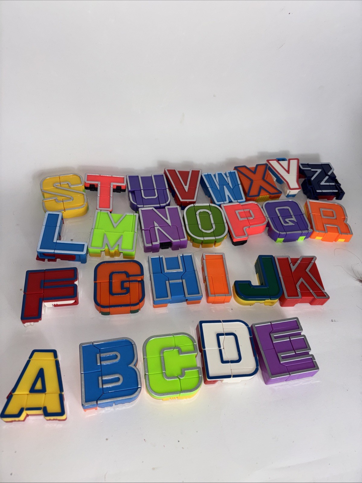 All 26 Alpha-Bots Transforming Letters Alphabet Transformer Robots Alphabots