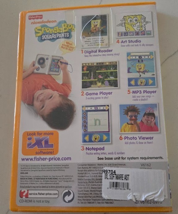 2010 Fisher Price iXL Learning System Software Spongebob Squarepants NEW!