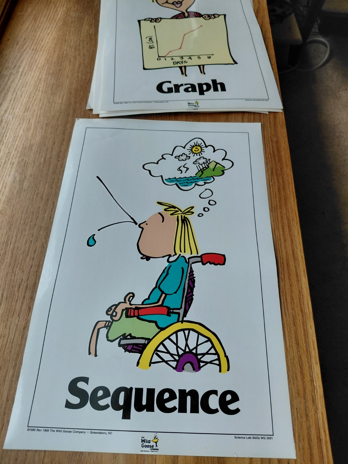 1995 Science Classroom 10 total Poster Set Used by Wild Goose Company 11 x 17